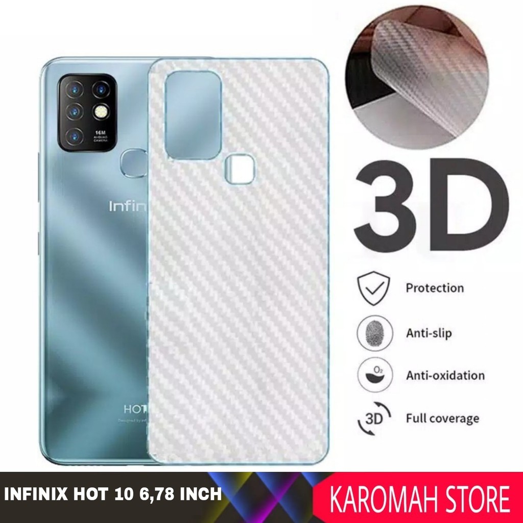 Garskin Carbon Infinix Hot 10-HOT 10 PLAY HOT 10S-HOT 11-HOT 11S-HOT 11 PLAY-HOT 8-HOT 8 PRO-HOT 9-H
