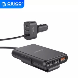 ORICO(UCP-5P) UCP-5P 52W 5 PORTS (1 QC3.0 PORT) WITH EXTENSION CORD CAR CHARGERที่ชาร์จแบตในรถ+อะแดปเตอร์