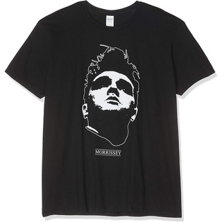 เสื้อยืดสีขาวเสื้อยืดลําลอง ผ้าฝ้ายแท้ แขนสั้น พิมพ์ลาย Morrissey Head แฟชั่นฤดูร้อน สไตล์เรโทรS-4XL