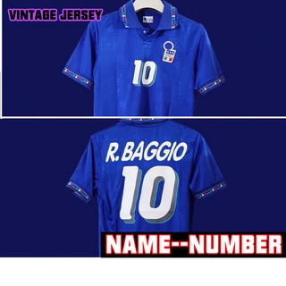 เสื้อกีฬาแขนสั้น ลายทีมชาติฟุตบอล Italy 1994-1996 ไซซ์ s-2xl สไตล์เรโทร พร้อมส่ง