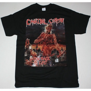 ใหม่ เสื้อยืดผ้าฝ้าย 100% พิมพ์ลาย Cannibal Corpse Eaten Back To Life Grindcore Death Metal พลัสไซซ์ สําหรับผู้ชาย ของขว