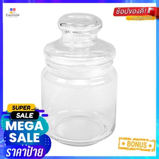 ขวดโหลแก้ว 0.5 ลิตร กลมฝาดึงใส OCEAN POP JARGLASS CANISTER WITH PULL LID 0.5L OCEAN POP JAR CLEAR