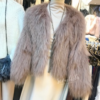 Jacket pink fur