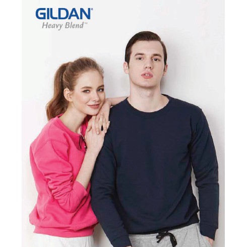 88000 Gildan Gildan Unisex Heavy Blend เสื้อสเวตเตอร์คอกลมสําหรับผู้ใหญ่