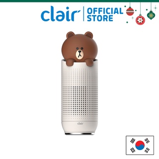 Clair LINE FRIENDS BROWN เครื่องฟอกอากาศในรถยนต์ แบบพกพา | รับประกัน 1 ปี