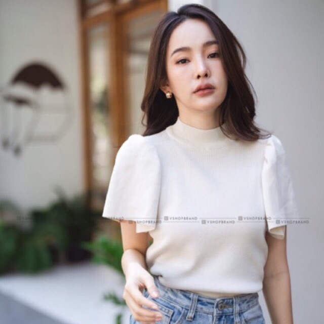 เสื้อไหมพรมแขนสั้น (ผ้านิ่ม) สินค้าพร้อมส่งจากไทย