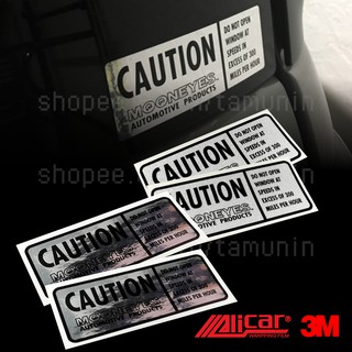 สติ๊กเกอร์ แต่งรถ MOONEYES CAUTION