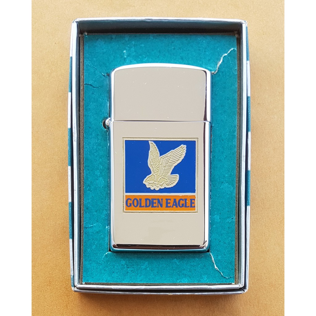 ซิปโป้ Zippo Slim 1962 Golden Eagle Lighter Rare!!