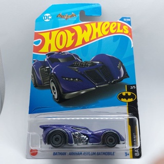 รถเหล็ก Hotwheels BATMAN ARKHAM ASYLUM BATMOBILE สีม่วง (ib37)