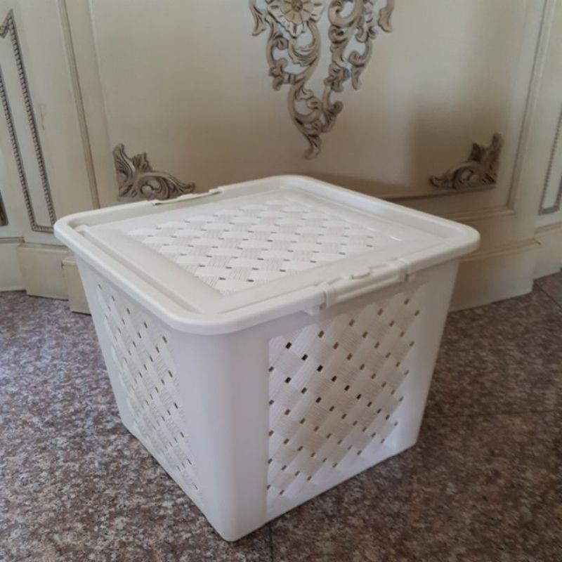 ตะกร้าอเนกประสงค์พร้อมฝา carlotta L 6502 hawaii - dhevkagrosir