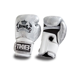 Top king Gloves Super Snake White-Silver ขนาด: 8oz