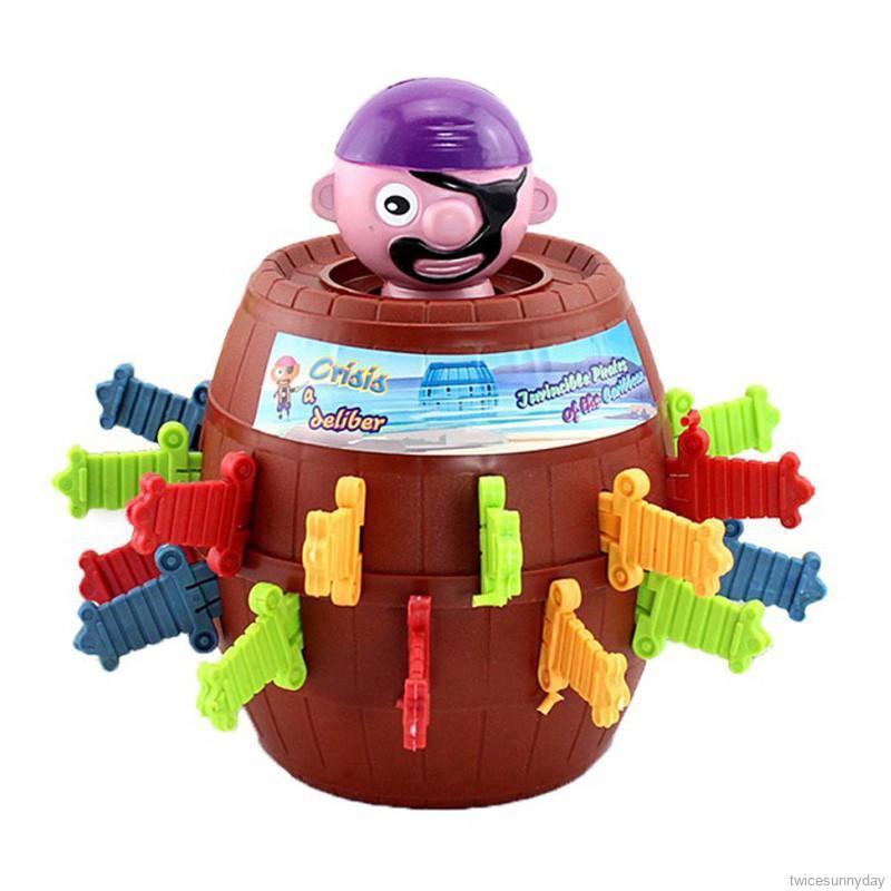 ของเล่นแปลกใหม่ Kids Funny Lucky Gadget Jokes Pirate Barrel Game