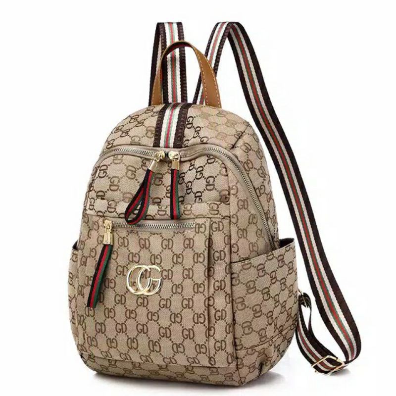 (1 KG FITS 2PCS) Z1645 R17017 E752 / L1024 IMPORTED FASHION WOMENS BACKPACK SET/PUSH BAG