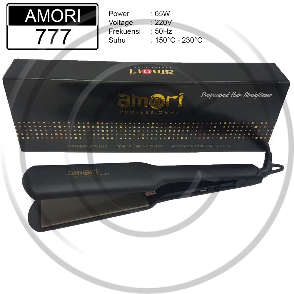 Amori / AMORI-777 / เครื่องหนีบผมแผ่นกว้างตรง