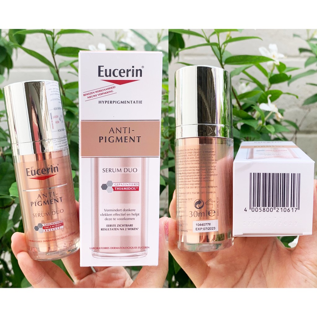 Eucerin Anti-Pigment Dual Serum 30ml. (แพ็คเกจใหม่-หัวปั๊มเดียวใหม่)