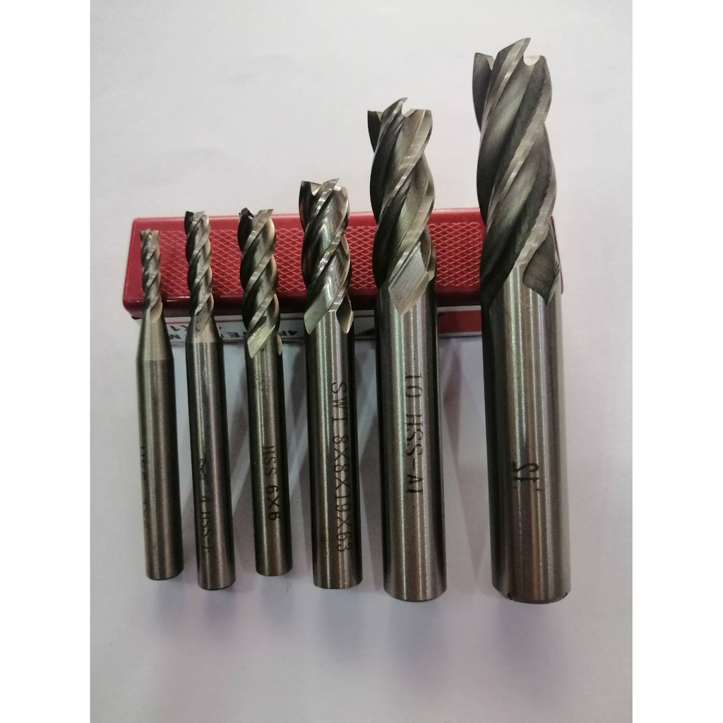 AIA ดอกเอ็นมิล​ 4ฟัน ขนาด3,4,5,6,8,10,11,12,13,14,16,18,20มม.