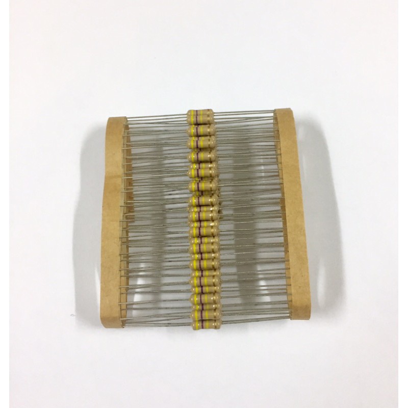 20ชิ้น Resistor 470K 1/2W +-5% ตัวต้านทาน 470 เค 1/2 วัตต์ ค่าความผิดพลาด+-5% อะไหล่อิเล็กทรอนิกส์ อุปกรณ์อิเล็กทรอนิกส์