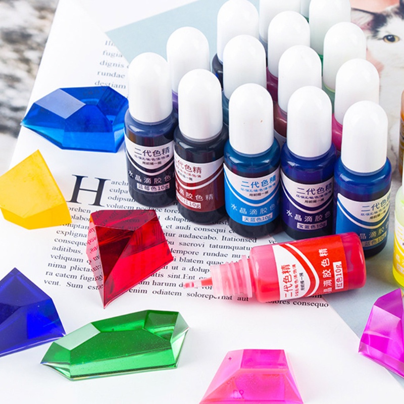 Siy 24 สี Art Ink เรซิ่น Pigment Kit สําหรับ UV เรซิ่นสี Liquid เรซิ่นเข้มข้น Colorant Dye Ink Diffu