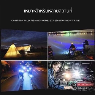 ปี]ไฟฉายคาดหัว หัวไฟฉาย ไฟฉาย LED แบตทน ส่องไกล ไฟฉายชาร์จไฟ ไฟคาดหัว ไฟส่องกบ แบตอึด ใส่เดินป่าผจญภัย กรีดยา 3000mhA