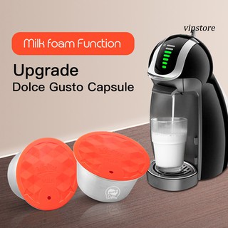 [VIP] แคปซูลกรองกาแฟ โฟมนม สเตนเลส ใช้ซ้ําได้ สําหรับ Nescafe Dolce Gusto