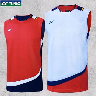 Yonex ใหม่ เสื้อกีฬาแบดมินตัน แขนกุด แบบแห้งเร็ว เหมาะกับฤดูร้อน สําหรับผู้ชาย 6127