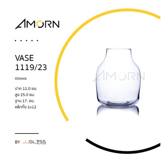 ( AMORN )  VASE 1119/23 - แจกันแก้ว ทรงสูง แฮนด์เมด เนื้อใส