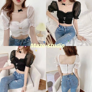 Maze-*พร้อมส่ง*เสื้อแขนตุ๊กตา มีเข็มกลัดแกะออกได้ มีซิปด้านหลัง  ใส่แบบเปิดไหล่หรือปิดไหล่ก็สวยทั้งนั้น (1153)