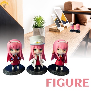 ตุ๊กตาฟิกเกอร์ PVC รูปการ์ตูน Darling in the FRANXX Q Version ขนาด 10 ซม. ของเล่นสะสม ของขวัญ สําหรับเด็ก 3 ชิ้น ต่อชุด