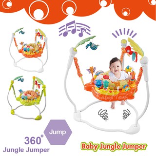 Jungle Jumper รุ่น Jungle Jumbo จัมเปอร์ เก้าอี้กระโดด 360 องศา ของเล่นเสริมพัฒนาการ พร้อมเสียงเพลง nontoxic ของแท้ 100%