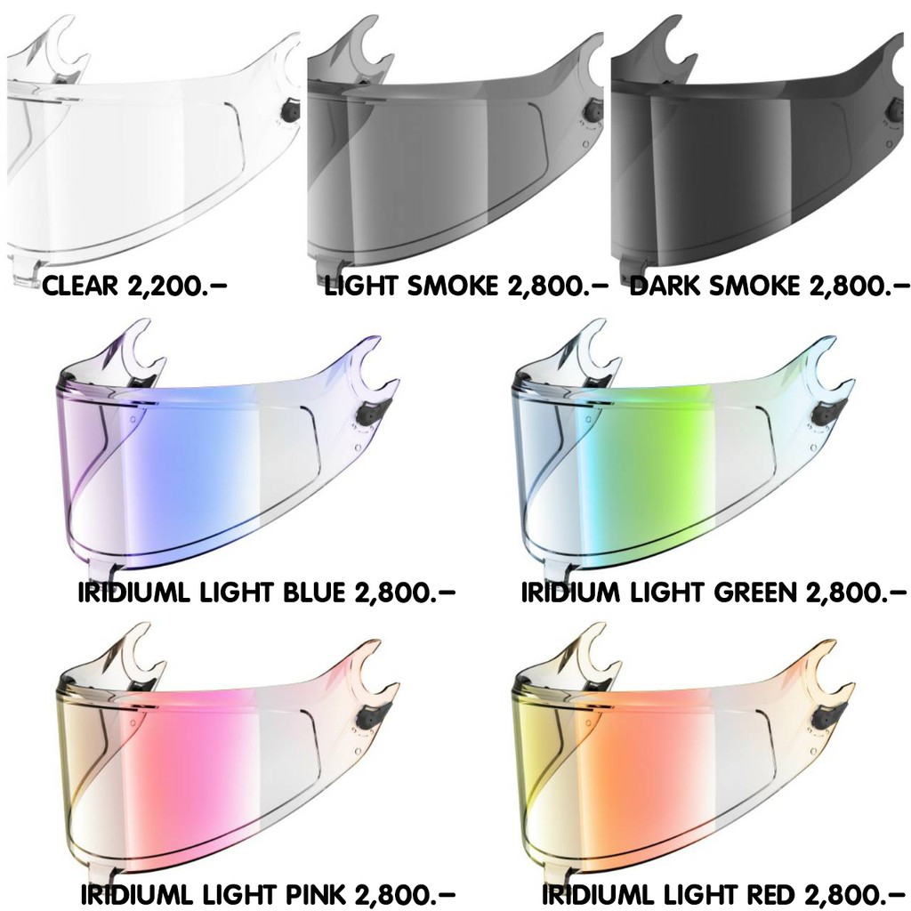 ชิลด์หมวกกันน็อค VISOR SHARK VZ300 / VZ400