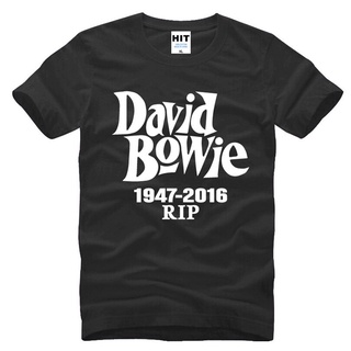 เสื้อยืดครอปเสื้อยืดคอกลม ผ้าฝ้าย พิมพ์ลาย David Bowie 1947 คุณภาพสูง แฟชั่นสําหรับผู้ชายS-5XL