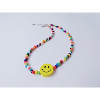 สร้อยคอsmileลูกปัดหลากสี
