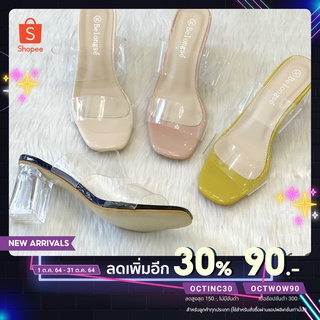 [ลด 30% ใช้ OCTINC30] รองเท้าส้นแก้ว รุ่น 1850-2