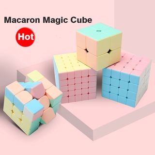 Hot Rubiks Cube Magic Macarone 2/3/4/5 Order Pyramid Puzzle Childrens Toys Nice Gift Rubiks Cube Stress Relief Toys