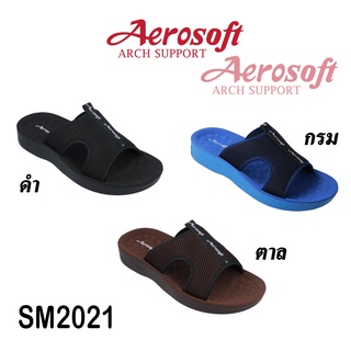 Aerosoft แอโร่ซอฟ SM2021 รองเท้าสวม รองเท้าแตะ ชาย