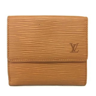 Louis Vuitton Epi Porte Feiulle Elise Credit Brown Leather Trifold Wallet