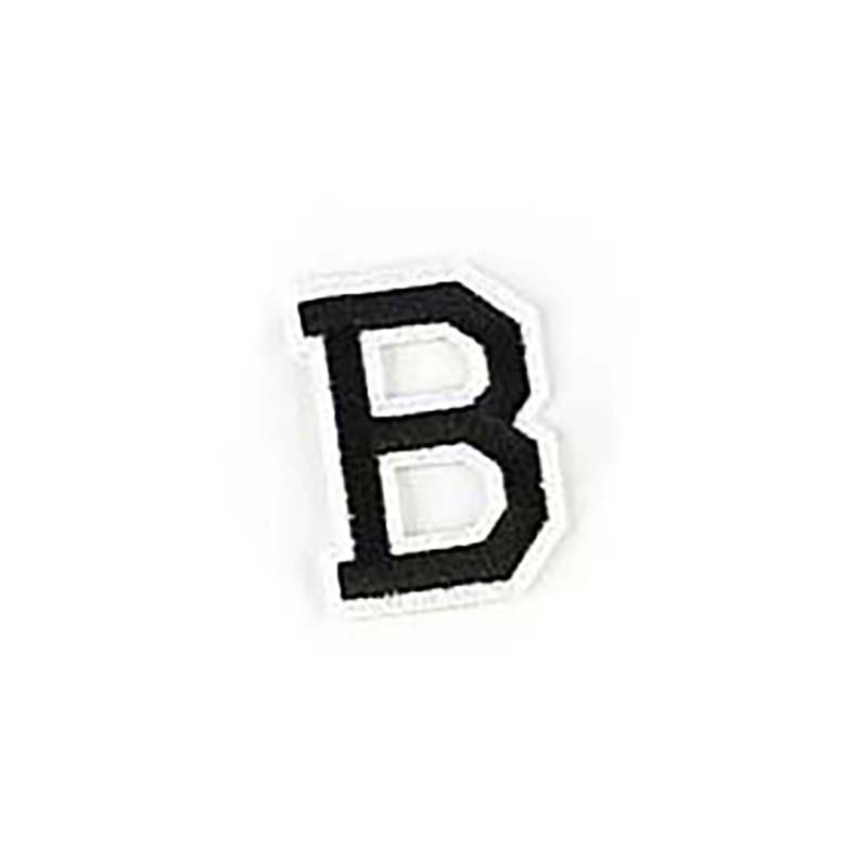 A-z แผ่นแพทช์สติกเกอร์ตัวอักษรภาษาอังกฤษ ตัวเลข และตัวเลข สีดํา สําหรับติดตกแต่งเสื้อผ้า 5*4 ซม.
