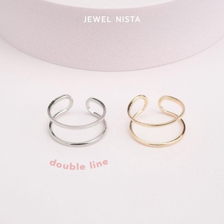 double line ring แหวนซ้อนสองเส้น