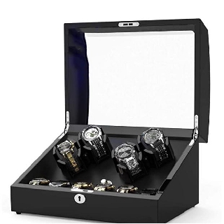 กล่องหมุนนาฬิกา Watch Winder กล่องนาฬิกาออโตเมติก กล่องนาฬิกาอัติโนมัติ 4+6เรือน ออกแบบใหม่สำหรับนาฬิกาอัตโนมัติ 10 เรือ