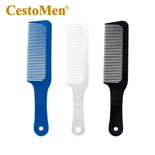 เครื่องมือทำผม  Amazon CestoMen Hair Salon Clipper Corner Comb ตัดผมทรงผู้ชาย หวีแบน หวีตัดหัวน้ำมัน