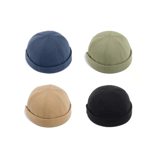 LouisWill Cap For Men Dome Melon Beanie Hats Adjustable Docker Cap