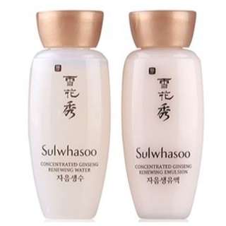 ได้ 2 ชิ้น Sulwhasoo Concentrated Ginseng Renewing 2 Items (Water and Emulsion)