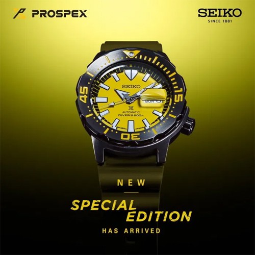 Seiko Monster Prospex Asia Special Edition นาฬิกาข้อมือผู้ชาย สายซิลิโคน รุ่น SRPF35K,SRPF35K1