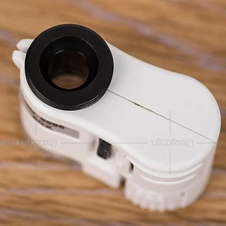 1 PC 60X โทรศัพท์มือถือแมโครไมโครสโคปเลนส์ ZOOM กล้องไมโครคลิปไฟ LED