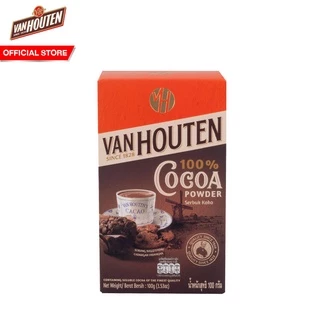 Van Houten Cocoa Powder 100% 100 g. from Indonesia แวน ฮูเต็น โกโก้ผง 100% 100 g.