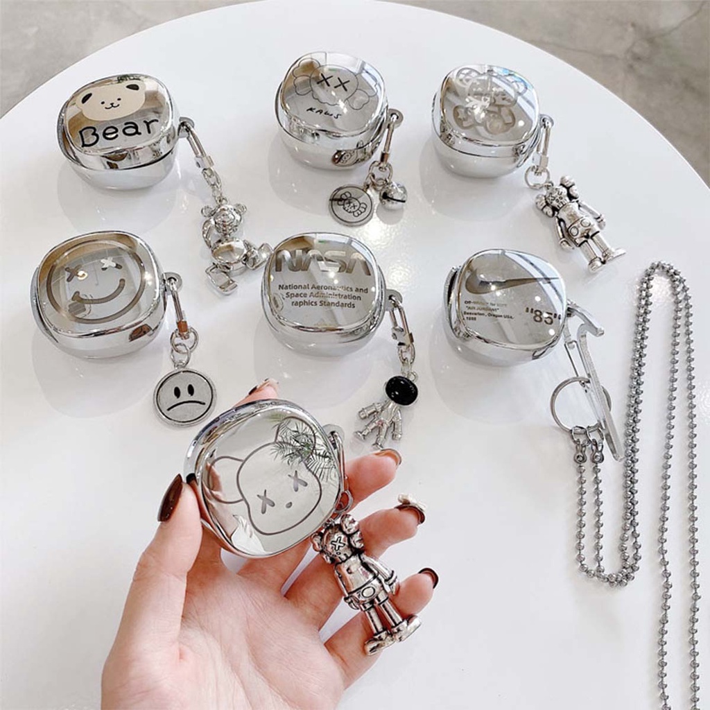 Moreno เคสหูฟัง Baseus WM01 TWS เคสกันกระแทก TPU เคสซิลิโคนชุบเลเซอร์ ป้องกันฝุ่น - รูปที่ 3