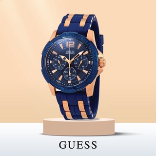 GUESS รุ่นW0366G4 44mm นาฬิกาแบรนด์เนม นาฬิกาผู้ชาย สายซิลิโคน สินค้ายขายดี ของแท้100% พร้อมส่ง