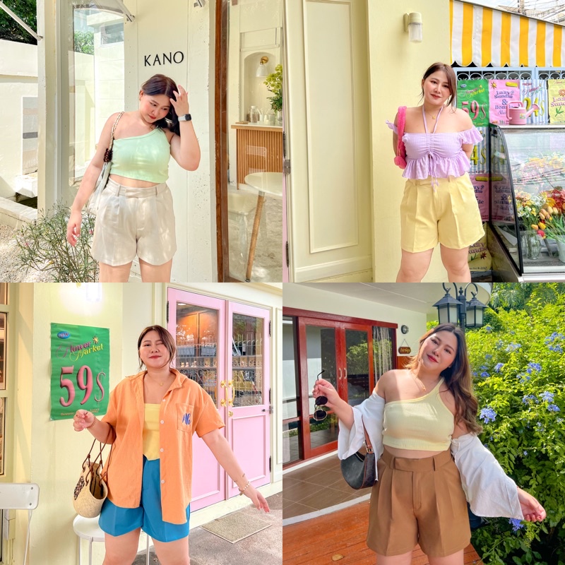 Charine Shorts กางเกงขาสั้น (เอว 32-40) - merrychubbyhouse