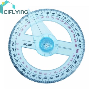 Ciflying ไม้โปรแทรกเตอร์วงกลม 10 ซม. 360 องศาสําหรับชี้ Finder