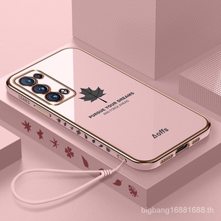 เคส OPPO Reno6 PRO 5G เคสโทรศัพท์มือถือลายใบเมเปิ้ลสําหรับ FY wHuG